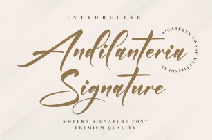 Andilanteria Signature Font Download