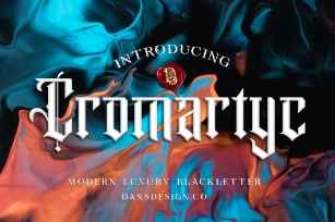 Cromartyc Modern Blacklleter Font Download