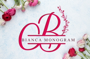 Bianca monogram Font Download