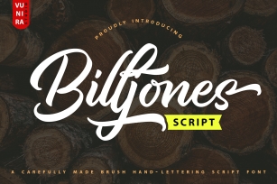 Billjones | Brush Hand-Lettering Script Font Download