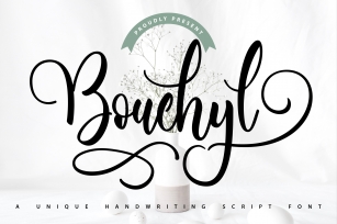 Bouchyl | Unique Handwriting Script Font Font Download