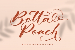 Betta Peach Font Download