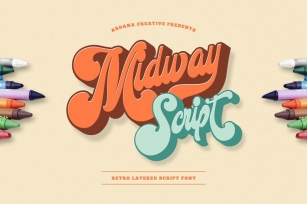 Midway | Retro Script Font Font Download