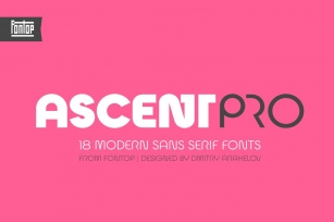 Ascent Pro (18 fonts) Font Download