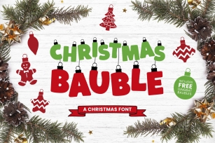 CHRISTMAS BAUBLE Font Download