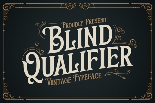 Blind Qualifier Font Download