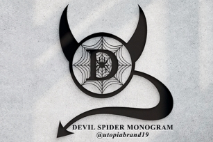 Devil Spider Monogram Font Download
