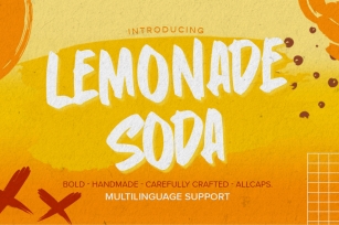 Lemonade Soda-Bold Handmade Carefull Font Download