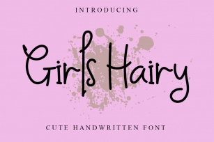 Girls Hairy Font Download