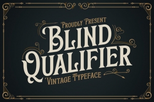 Blind Qualifier - Display Vintage Font Download