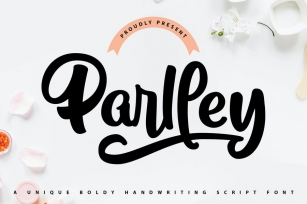 Parlley | Bold Handwriting Script Font Font Download