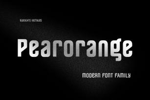 Pearorange Modern Sans Family Font Download