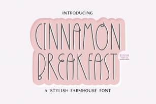 CINNAMON BREAKFAST a Decorative Farmhouse Font Download