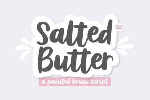 SALTED BUTTER Brush Script Font Download