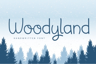 Woodyland - Winter Handwritting Font Font Download