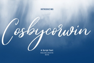Cosbycorwin Script Font Font Download