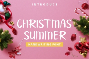 Christmas Summer Font Download