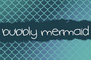 Bubbly Mermaid Hand Lettered Font Download