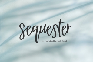Sequester Script Font Download
