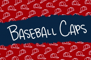 Baseball Caps Hand Lettered Font Download