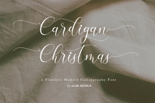 Cardigan Christmas Modern Calligraphy Font Download