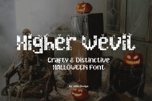 Higher Wevil Halloween Font Download