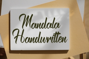 Mandala Handwritten Font Download