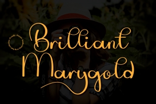 Brilliant Marygold Font Download