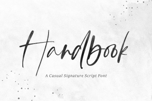 Handbook Casual Signature Script Font Download