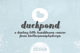 Duckpond Font Download