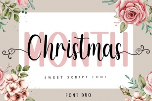 Month Christmas Font Download