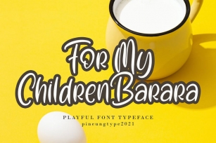 For My Children Barara Font Download
