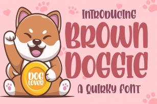 Brown Doggie a Quirky Font Font Download