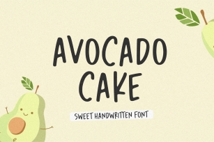 Avocado Cake Sweet Handwritten Font Download