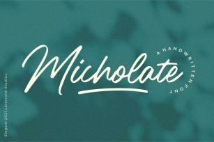 Micholate Elegant Handwritten Font Download