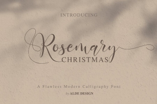 Rosemary Christmas Font Download