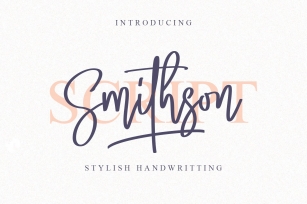Smithson I Stylish Handwritting Font Download