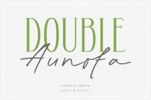 Double Aunofa Font Download