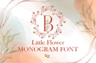 Little Flower Monogram Font Download