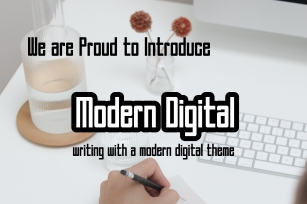 A Modern Digital Font Download