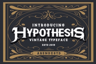 Hypothesis - Vintage Typeface Font Download