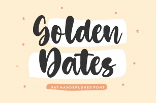 Golden Dates Modern Calligraphy Font Download