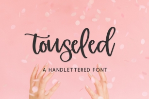 Touseled Calligraphy Script Font Download