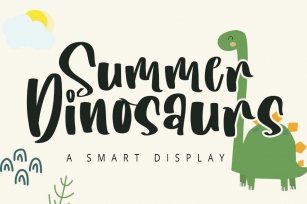 Summer Dinosaurs Font Download