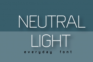 Neutral Light Font Download