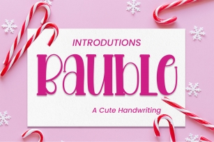 Bauble Font Download