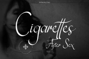 Cigarettes Modern Script Font Download