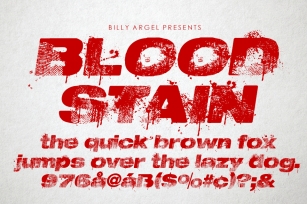 BLOODSTAIN Font Download