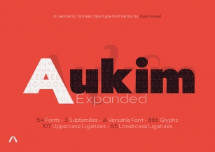 Aukim Expanded Font Download