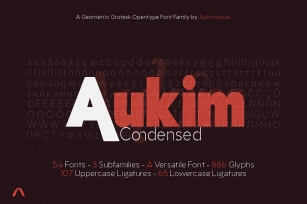 Aukim Condensed Font Download